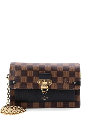Louis Vuitton Pre-Owned Vavin Chain Wallet NM Damier with Leather crossbody bag - Brown