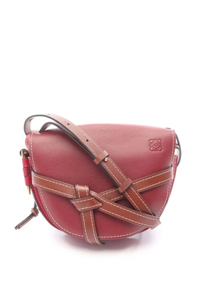 Loewe Pre-Owned 2010-2026 Small Bicolor Grained Calfskin Gate crossbody bag - Red