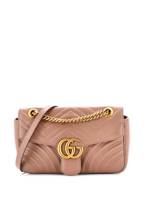 Gucci Pre-Owned GG Marmont Flap Bag Matelasse Leather Small crossbody bag - Neutrals