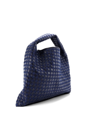 Bottega Veneta Pre-Owned Hop Intrecciato Leather and Denim Large hobo bag - Blue