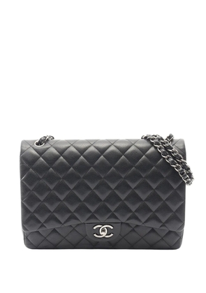CHANEL Pre-Owned 2015-2016 Large Caviar Double Flap shoulder bag - Black