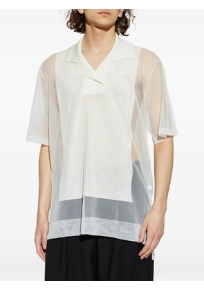 Lacoste V-neck collared shirt - White