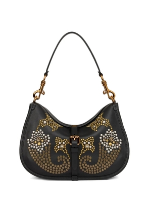 ETRO medium Pony studded leather shoulder bag - Black