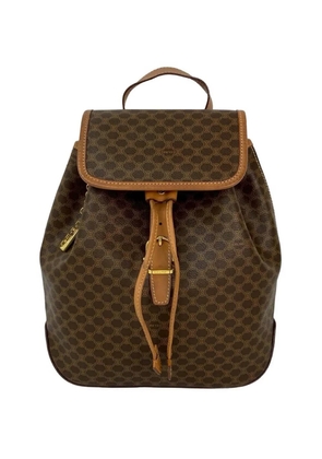 Celine Pre-Owned 1995 Macadam Coated Canvas backpack - Brown