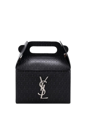 Saint Laurent Pre-Owned Take-Away Box Bag Monogram All Over Leather satchel - Black
