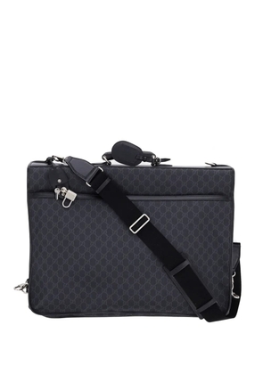 Gucci Pre-Owned Retro Interlocking G Garment Bag GG Coated Canvas travel bag - Black
