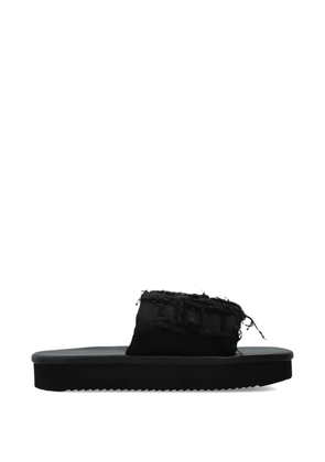 Rick Owens DRKSHDW Twisted platform-sole slides - Black