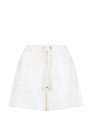 Moncler floral drawstring shorts - Neutrals
