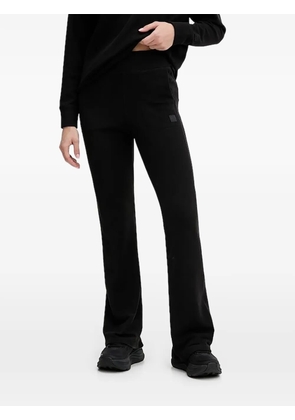 DKNY waffle flared track pants - Black
