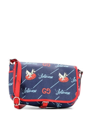 Gucci Pre-Owned x The Jetsons Flap Messenger GG Astro Printed Coated Canvas crossbody bag - Blue