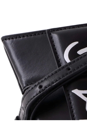 Balenciaga Pre-Owned Graffiti Hourglass Top Handle Bag Leather Small satchel - Black