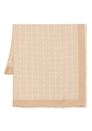TWINSET Oval T scarf - Neutrals