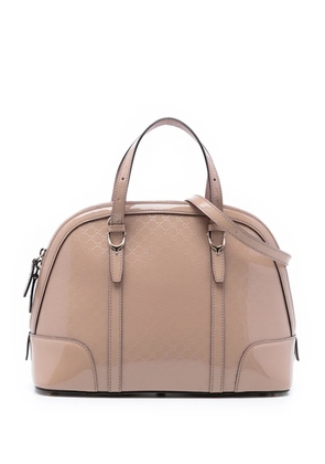 Gucci Pre-Owned 2016-2025 Small Microguccissima Patent Nice satchel - Neutrals