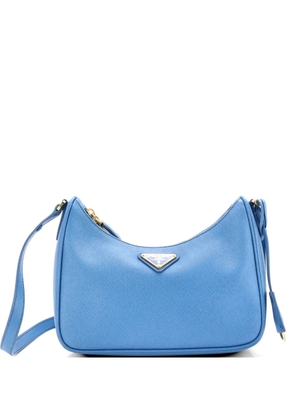 Prada Pre-Owned Re-Edition Hobo Saffiano Leather Mini shoulder bag - Blue