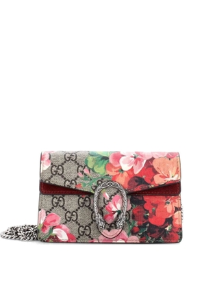 Gucci Pre-Owned Dionysus Bag Blooms Print GG Coated Canvas Super Mini crossbody bag - Brown