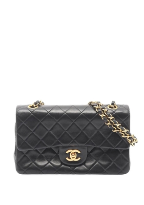 CHANEL Pre-Owned 1989-1991 Medium Classic Lambskin Double Flap shoulder bag - Black
