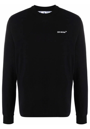 Off-White Caravaggio Arrow print long-sleeve T-shirt - Black