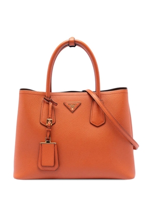 Prada Pre-Owned 2010-2025 Medium Saffiano Cuir Double satchel - Orange