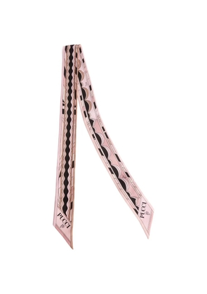 PUCCI mixed print twill scarf - Pink