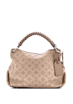 Louis Vuitton Pre-Owned Braided Handle Beaubourg Mahina Leather MM hobo bag - Neutrals