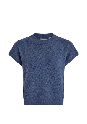 Varley Manae pointelle knit top - Blue