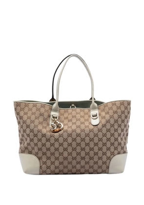 Gucci Pre-Owned 2016-2026 GG Canvas Heart Bit tote bag - Neutrals