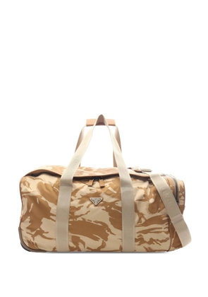 Prada Pre-Owned 2013-2026 Tessuto Camouflage Trolley travel bag - Neutrals