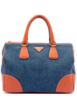 Prada Pre-Owned 2000-2026 Saffiano Trimmed Denim handbag - Blue