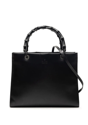 Gucci Pre-Owned 2000-2015 Leather Bamboo satchel - Black