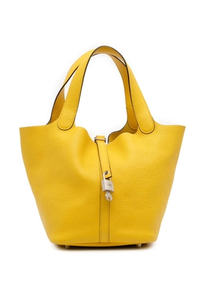 Hermès Pre-Owned 2018 Clemence Picotin Lock 22 handbag - Yellow