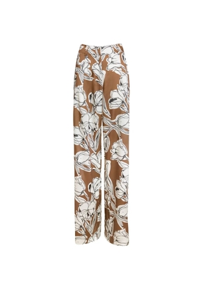 Tanya Taylor Jodi floral trousers - Brown