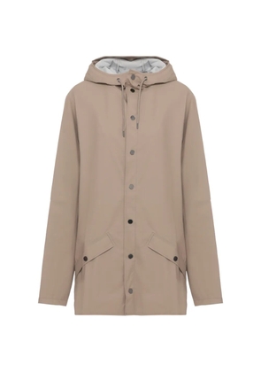 Rains hoodie buttoned coat - Neutrals