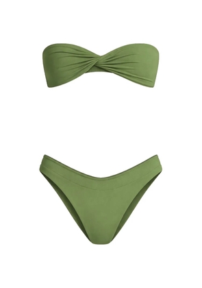 Bond-eye twisted bikini - Green