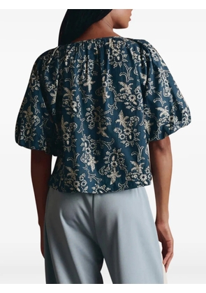 The Great. Blythe floral top - Blue