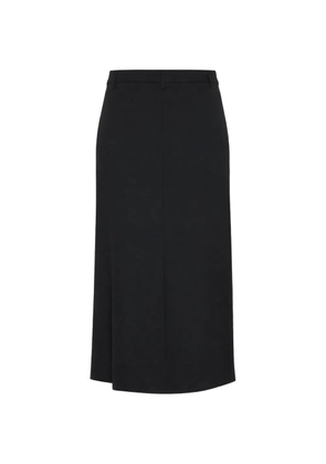 The Row high-waisted midi skirt - Black