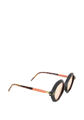 Kuboraum geometric-frame sunglasses - Black