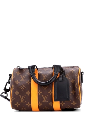 Louis Vuitton Pre-Owned Keepall Bandouliere Bag Macassar Monogram Canvas with Leather 25 shoulder bag - Brown