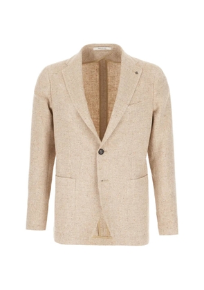Tagliatore herringbone single-breasted blazer - Neutrals