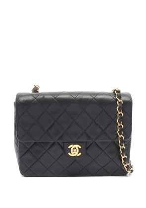 CHANEL Pre-Owned 1991-1994 mini 20 Matelassé crossbody bag - Black