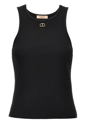 TWINSET Oval T tank top - Black