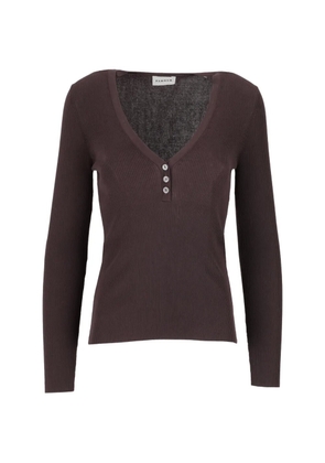 P.A.R.O.S.H. Cipria V-neck T-shirt - Brown