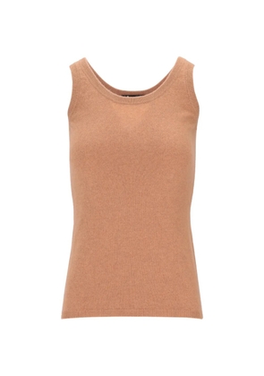 LA ROSE fine-ribbed tankt op - Neutrals