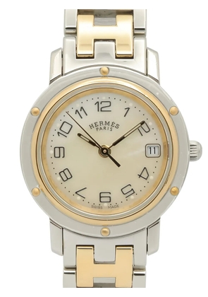 Hermès Pre-Owned 2010s Clipper Nacre 24mm watch - White