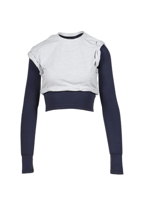 We11done cropped sweatshirt - Grey