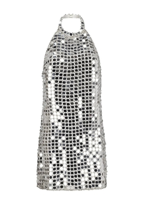 Retrofete sequinned halterneck dress - Silver
