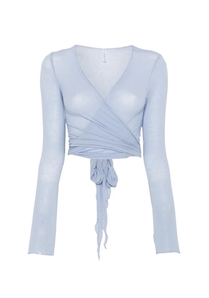 Daniele Fiesoli wrap-tie cardigan - Blue