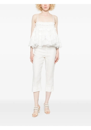 ZIMMERMANN Alchemy ruffled-lace top - Neutrals