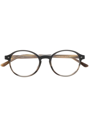 Giorgio Armani round frame glasses - Brown