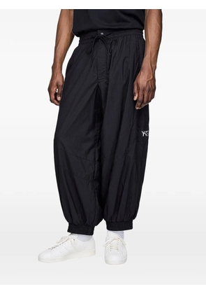 Y-3 elastic-waist cuffed trousers - Black