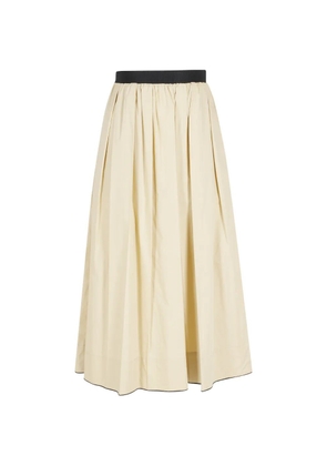 Tela pleated maxi skirt - Neutrals